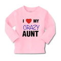Baby Clothes I Love My Crazy Aunt Family & Friends Aunt Boy & Girl Clothes