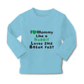 Baby Clothes Love Mommy like Hobbit Loves 2 Breakfast Boy & Girl Clothes Cotton
