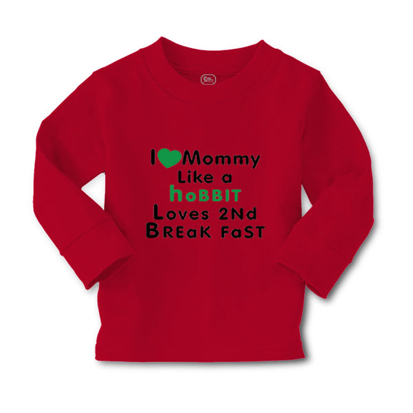 Baby Clothes Love Mommy like Hobbit Loves 2 Breakfast Boy & Girl Clothes Cotton - Cute Rascals
