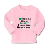 Baby Clothes Love Mommy like Hobbit Loves 2 Breakfast Boy & Girl Clothes Cotton - Cute Rascals