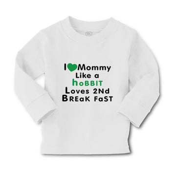 Baby Clothes Love Mommy like Hobbit Loves 2 Breakfast Boy & Girl Clothes Cotton