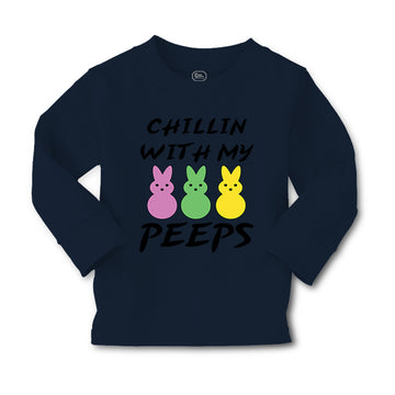 Baby Clothes Chillin with My Peeps Bunny Funny Humor Easter Boy & Girl Clothes