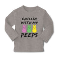 Baby Clothes Chillin with My Peeps Bunny Funny Humor Easter Boy & Girl Clothes