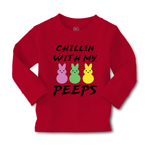 Baby Clothes Chillin with My Peeps Bunny Funny Humor Easter Boy & Girl Clothes - Cute Rascals