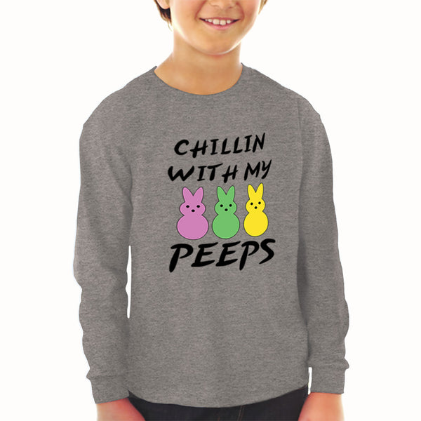 Baby Clothes Chillin with My Peeps Bunny Funny Humor Easter Boy & Girl Clothes - Cute Rascals