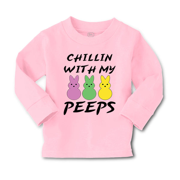 Baby Clothes Chillin with My Peeps Bunny Funny Humor Easter Boy & Girl Clothes - Cute Rascals