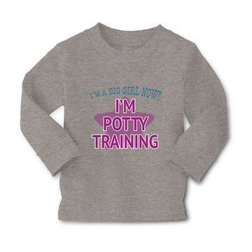 Baby Clothes I'M A Big Girl Now! I'M Potty Training Funny Humor Cotton