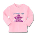 Baby Clothes I'M A Big Girl Now! I'M Potty Training Funny Humor Cotton