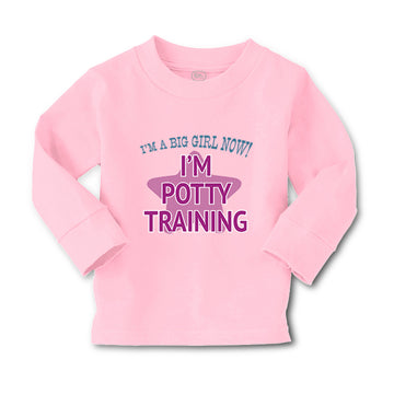 Baby Clothes I'M A Big Girl Now! I'M Potty Training Funny Humor Cotton