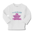 Baby Clothes I'M A Big Girl Now! I'M Potty Training Funny Humor Cotton