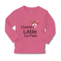 Baby Clothes Daddy's Little Co Pilot Plane Flying Dad Father's Day Cotton