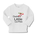 Baby Clothes Daddy's Little Co Pilot Plane Flying Dad Father's Day Cotton - Cute Rascals