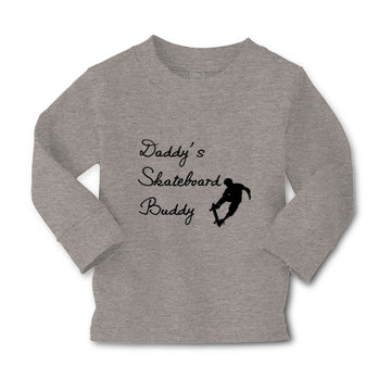 Baby Clothes Daddy's Skateboard Buddy Skateboarder Dad Father's Day Cotton