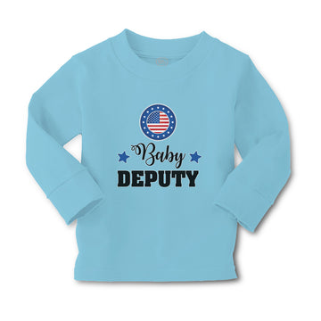 Baby Clothes An American National Flag with Word Baby Deputy Boy & Girl Clothes