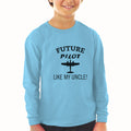 Baby Clothes Future Pilot like My Uncle Boy & Girl Clothes Cotton