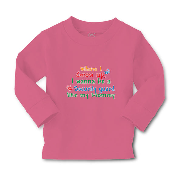 Baby Clothes When I Grow Up, I Wanna Be A Security Guard like My Mommy Cotton - Cute Rascals
