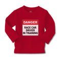 Baby Clothes Danger Race Driver in Tarining Boy & Girl Clothes Cotton