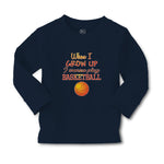 Baby Clothes When I Grow up I Wanna Play Basketball with Ball Sport Cotton - Cute Rascals