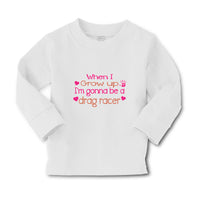 Baby Clothes When I Grow up I'M Gonna Be A Drag Racer Boy & Girl Clothes Cotton - Cute Rascals