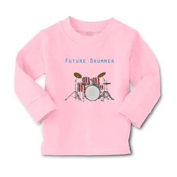 Baby Clothes Future Drummer Drum Set Future Profession Boy & Girl Clothes Cotton