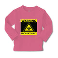 Baby Clothes Warning Biohazard Funny Nerd Geek Boy & Girl Clothes Cotton