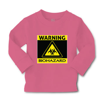 Baby Clothes Warning Biohazard Funny Nerd Geek Boy & Girl Clothes Cotton