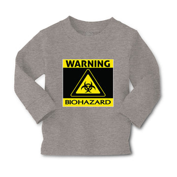 Baby Clothes Warning Biohazard Funny Nerd Geek Boy & Girl Clothes Cotton