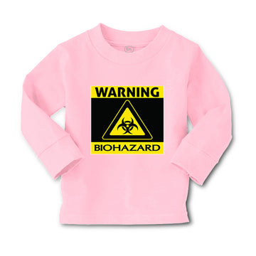 Baby Clothes Warning Biohazard Funny Nerd Geek Boy & Girl Clothes Cotton