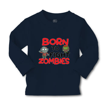 Baby Clothes Born to Fight Zombies Funny Nerd Geek Boy & Girl Clothes Cotton