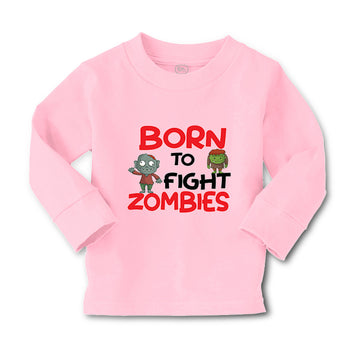 Baby Clothes Born to Fight Zombies Funny Nerd Geek Boy & Girl Clothes Cotton
