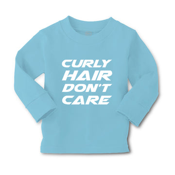 Baby Clothes Curly Hair Don'T Care Funny Humor Boy & Girl Clothes Cotton