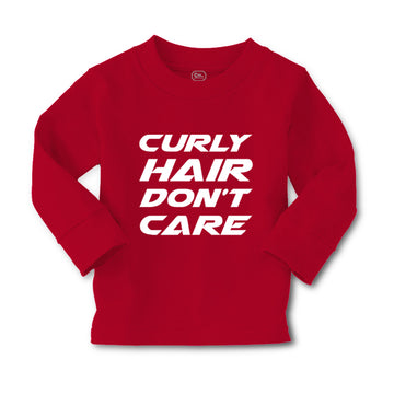 Baby Clothes Curly Hair Don'T Care Funny Humor Boy & Girl Clothes Cotton