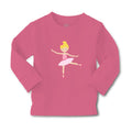 Baby Clothes Ballerina Dance 1 Bun Pink Bow Blonde Girly Ballerina Cotton