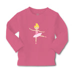 Baby Clothes Ballerina Dance 1 Bun Pink Bow Blonde Girly Ballerina Cotton - Cute Rascals