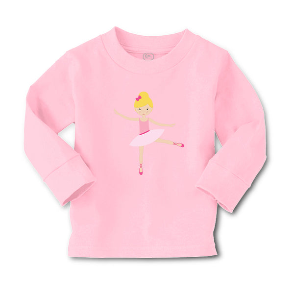 Baby Clothes Ballerina Dance 1 Bun Pink Bow Blonde Girly Ballerina Cotton - Cute Rascals