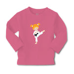 Baby Clothes Karate Girl Pose 3 Red Sports Karate & Mma Boy & Girl Clothes - Cute Rascals