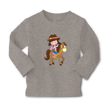 Baby Clothes Cowgirl Brown Horse Brown Girly Others Boy & Girl Clothes Cotton