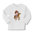 Baby Clothes Cowgirl Brown Horse Brown Girly Others Boy & Girl Clothes Cotton