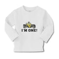 Baby Clothes I'M 1! with Toy Race Car Boy & Girl Clothes Cotton