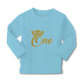 Baby Clothes 1 Number Name with Golden Crown Boy & Girl Clothes Cotton