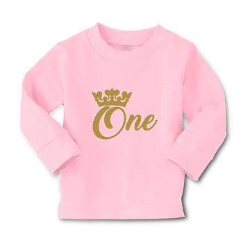 Baby Clothes 1 Number Name with Golden Crown Boy & Girl Clothes Cotton