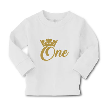 Baby Clothes 1 Number Name with Golden Crown Boy & Girl Clothes Cotton