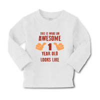 Baby Clothes This Is What Awesome 1 Year Old Looks like B First Birthday Cotton - Cute Rascals