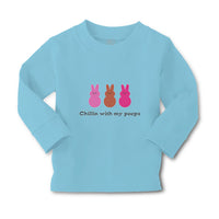 Baby Clothes Chillin with My Peeps Easter Funny Boy & Girl Clothes Cotton - Cute Rascals