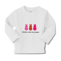 Baby Clothes Chillin with My Peeps Easter Funny Boy & Girl Clothes Cotton - Cute Rascals