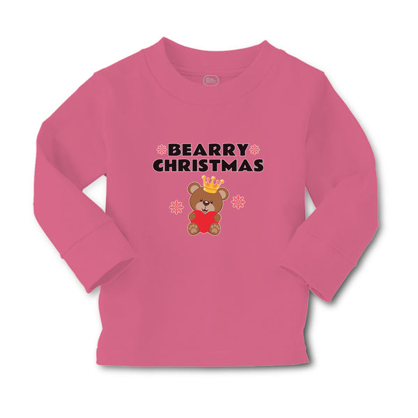 Baby Clothes Bearry Christmas Teddy Bear Sitting Crown Head Heart Hand Cotton - Cute Rascals
