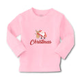 Baby Clothes Christmas Celebration with Santa Claus and Deer Animal Cotton