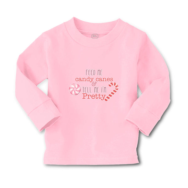 Baby Clothes Feed Me Candy Canes & Tell Me I'M Pretty Boy & Girl Clothes Cotton - Cute Rascals