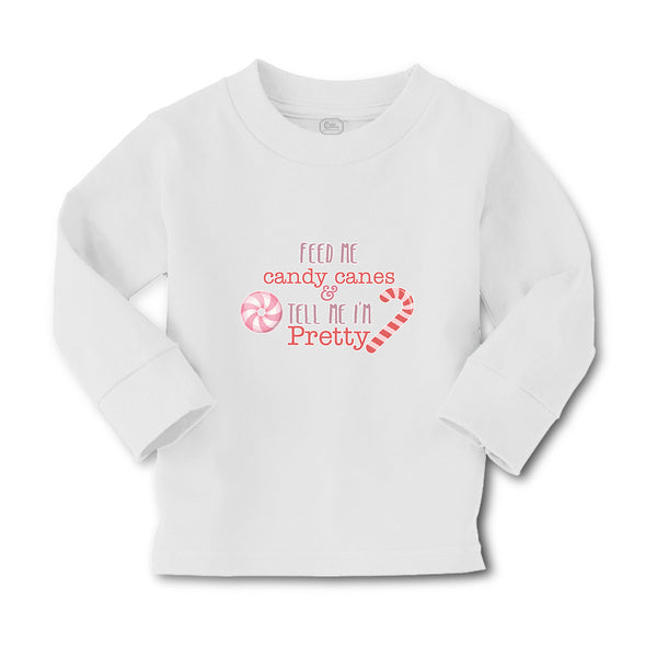 Baby Clothes Feed Me Candy Canes & Tell Me I'M Pretty Boy & Girl Clothes Cotton - Cute Rascals