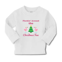 Baby Clothes Flockin' Around The Christmas Tree with Flamingo Birds Cotton - Cute Rascals